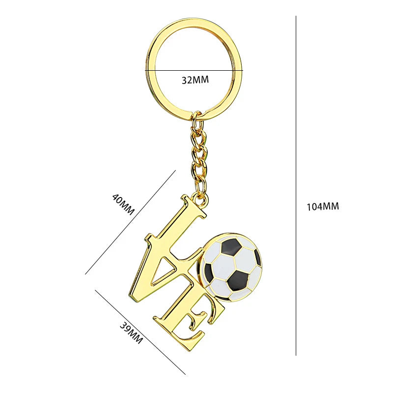 Porte-clés Souvenir Football – Trophée Coupe d'Europe – Cadeau Fan