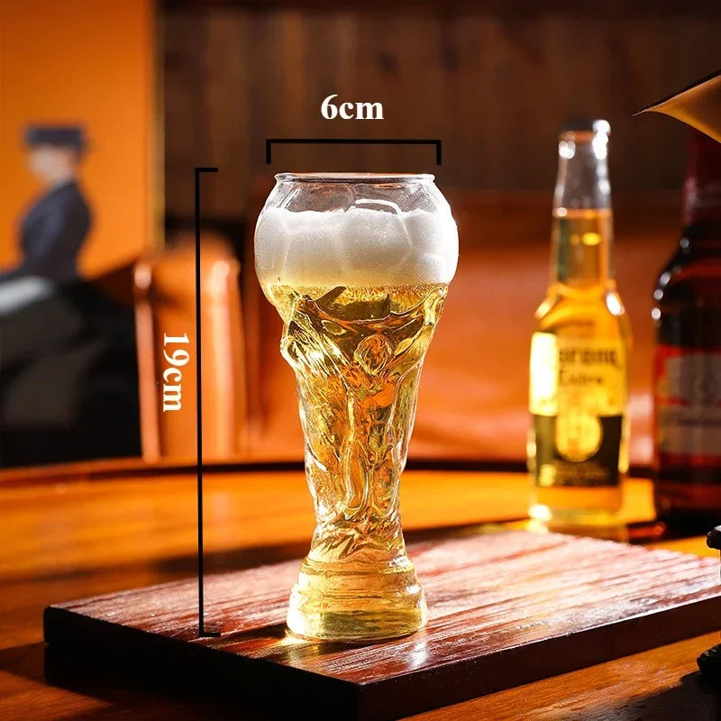 Verre Ballon de Football – Mug Original en Verre Borosilicaté – 3 Tailles
