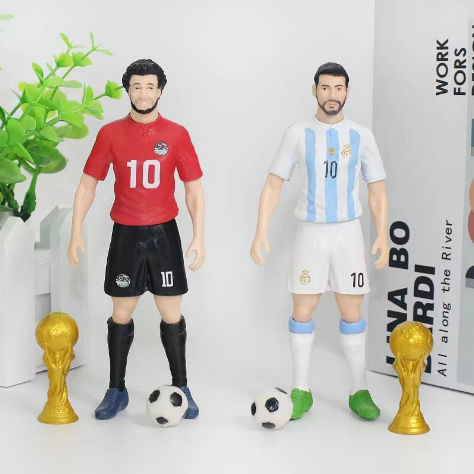 Figurines Football Stars – Ronaldo, Messi, Mbappé – Cadeau Fan