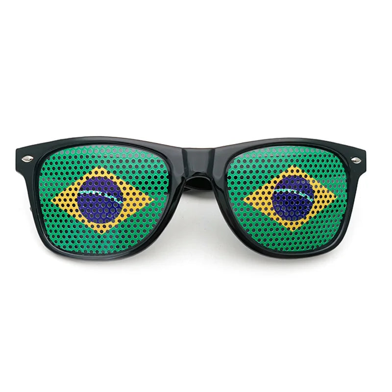 Lunettes de Soleil Drapeaux – 42 Pays – Accessoire Supporter Football