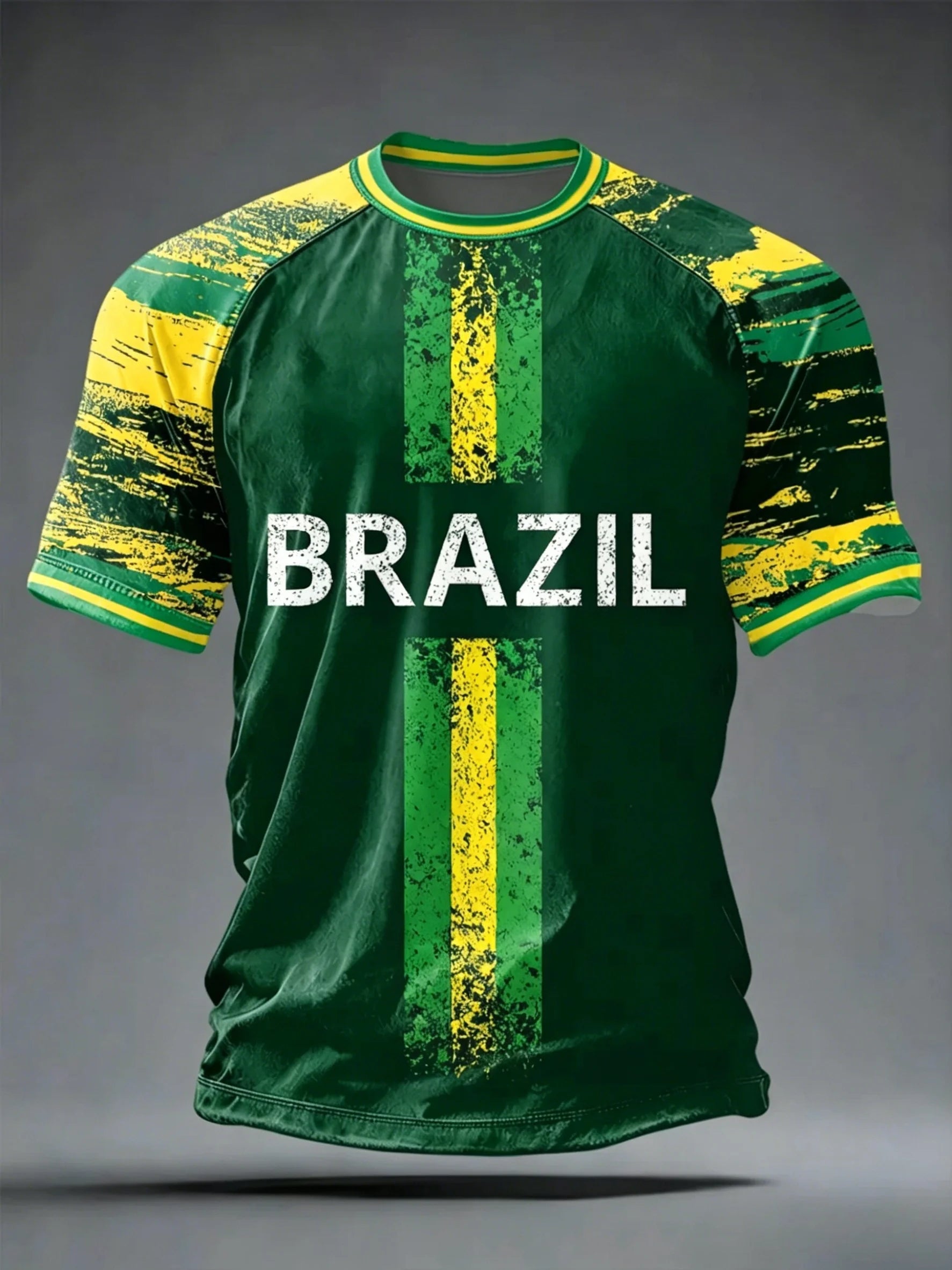 2026 Summer New Brazil Football Jerseys For Men Classic God Brazil Short Sleeve Tees Casual O-neck Sports Tshirts Man Clothing