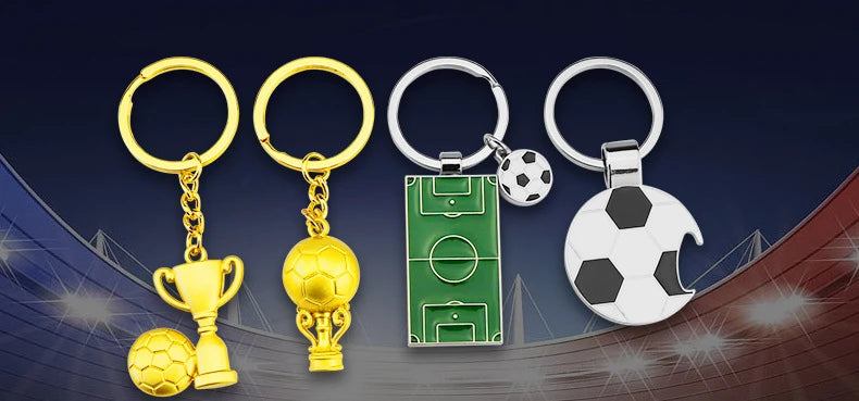 Porte-clés Souvenir Football – Trophée Coupe d'Europe – Cadeau Fan