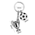 Porte-clés Souvenir Football – Trophée Coupe d'Europe – Cadeau Fan
