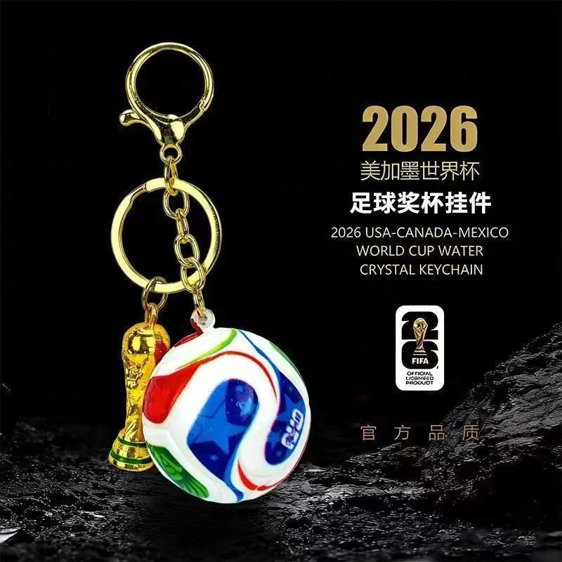 Porte-clés Ballon FIFA 2026 – Ballon Miniature Coupe du Monde Cadeau Fan