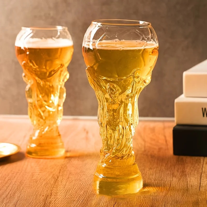 Verre à Bière Trophée Football 450ml – Cadeau Fan Coupe du Monde 2026