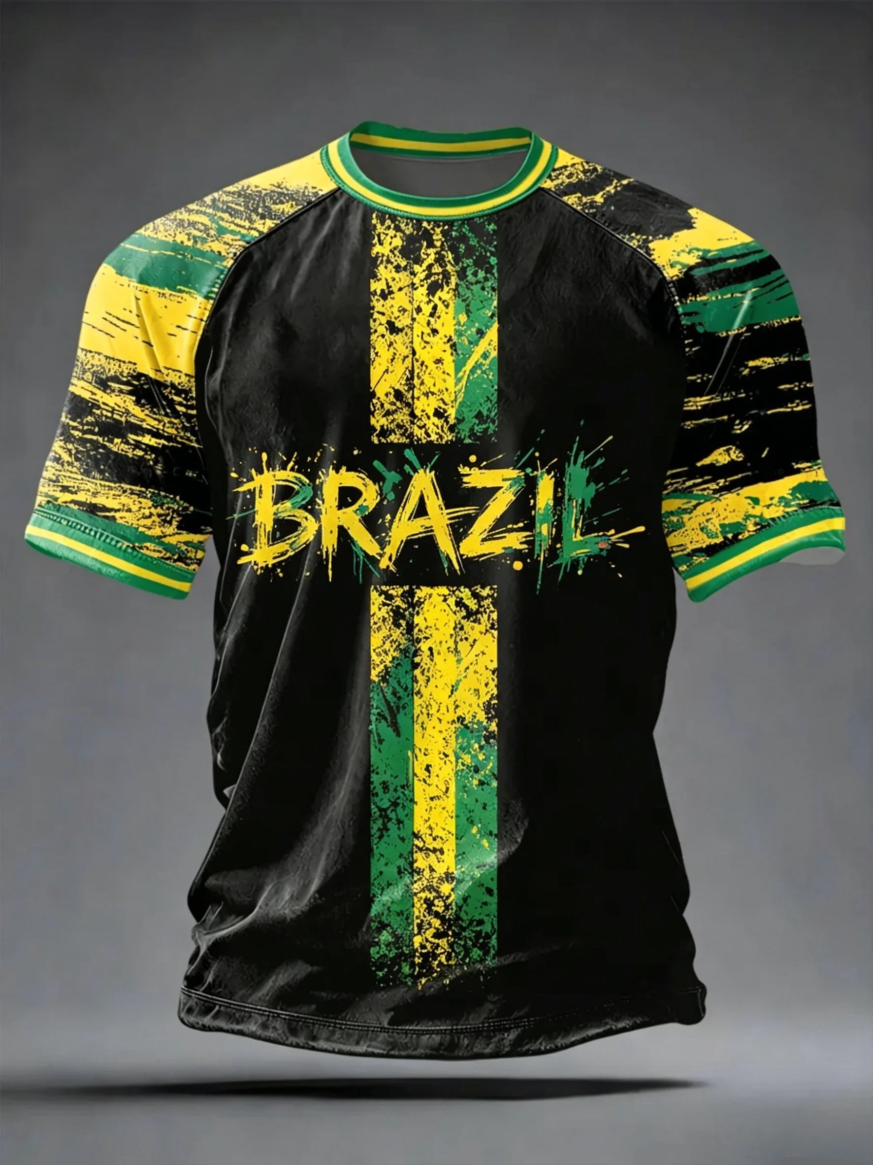 2026 Summer New Brazil Football Jerseys For Men Classic God Brazil Short Sleeve Tees Casual O-neck Sports Tshirts Man Clothing