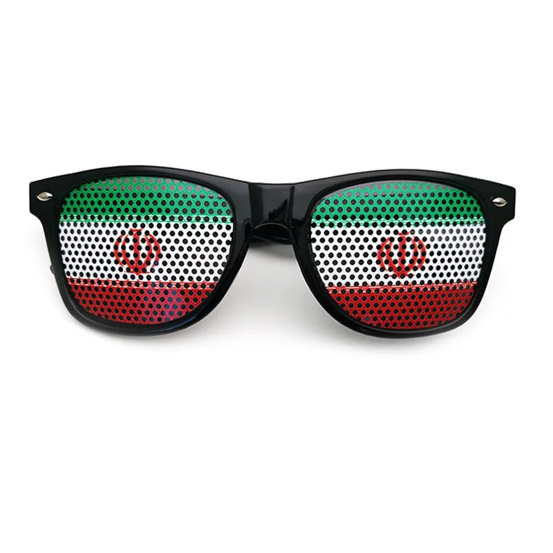 Lunettes de Soleil Drapeaux – 42 Pays – Accessoire Supporter Football