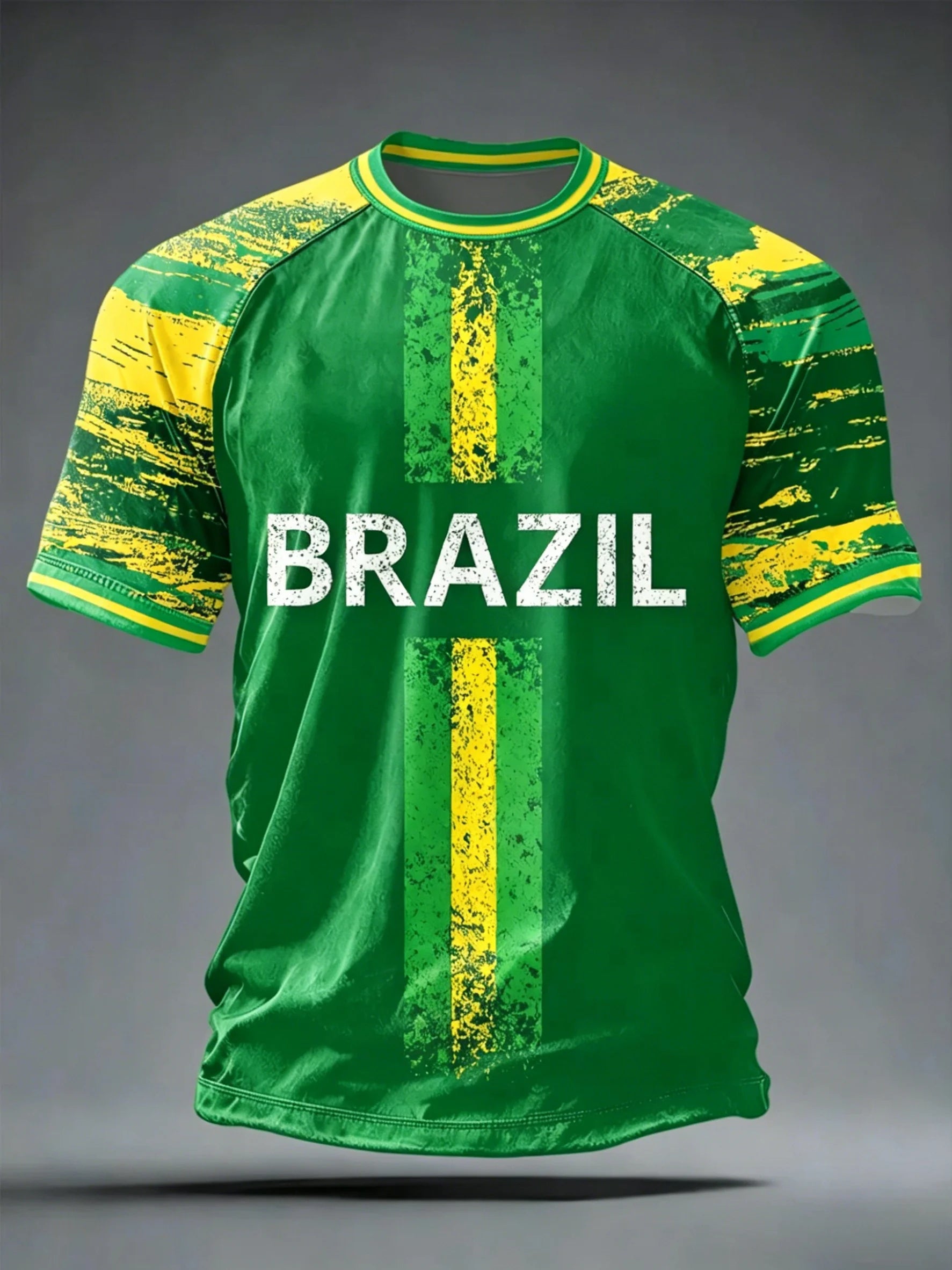 2026 Summer New Brazil Football Jerseys For Men Classic God Brazil Short Sleeve Tees Casual O-neck Sports Tshirts Man Clothing