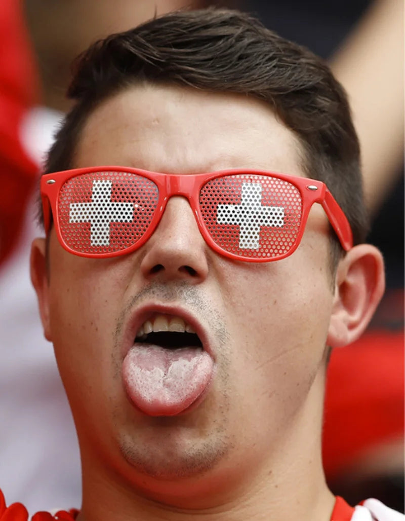 Lunettes de Soleil Drapeaux – 42 Pays – Accessoire Supporter Football