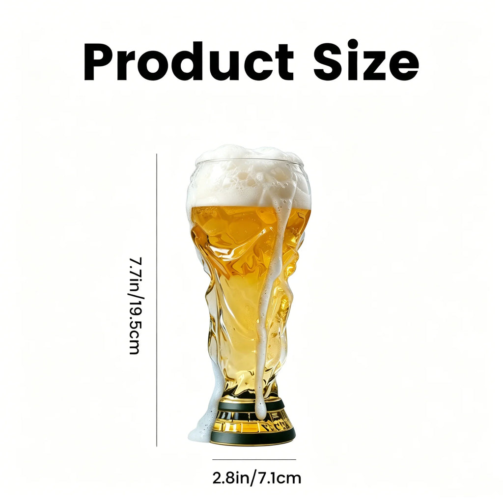 Verre à Bière Coupe de Champion Football – Cadeau Fan 16oz (450ml)