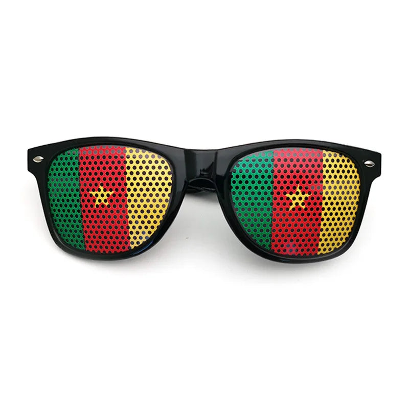 Lunettes de Soleil Drapeaux – 42 Pays – Accessoire Supporter Football