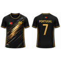 Portugal Flag Print Men's Football Jersey 2026 Breathable Quick-drying Sports T-shirt Unisex Summer Casual Fan Gift Tops