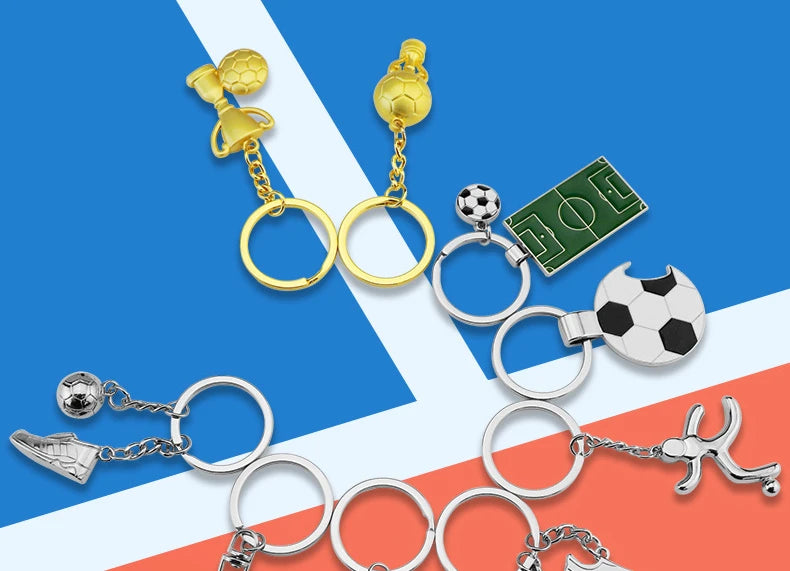 Porte-clés Souvenir Football – Trophée Coupe d'Europe – Cadeau Fan