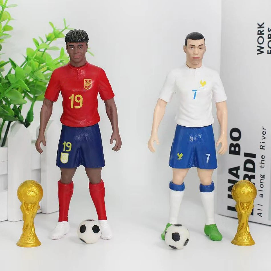 Figurines Football Stars – Ronaldo, Messi, Mbappé – Cadeau Fan