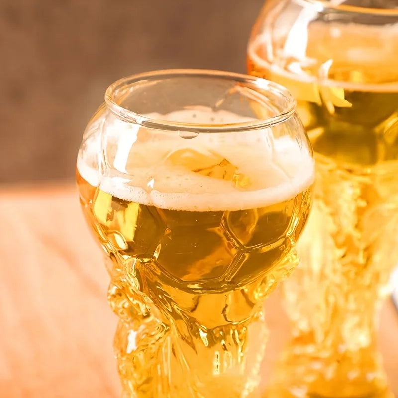Verre à Bière Trophée Football 450ml – Cadeau Fan Coupe du Monde 2026