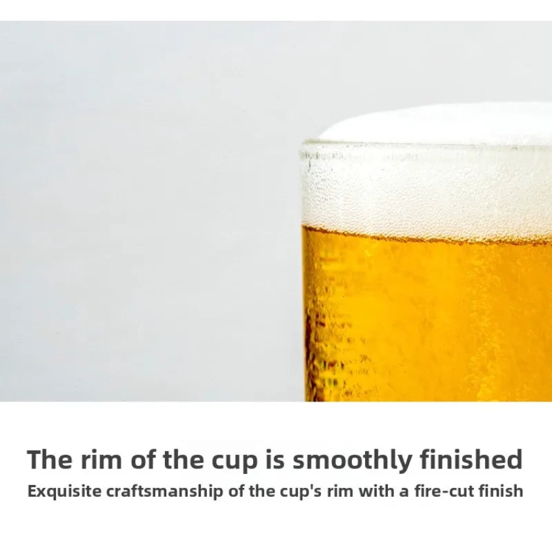 Verre à bière trophée de football 500 ml en verre borosilicate de haute qualité, cadeau pour la fête des pères, pour petit ami, pour les fans, pour les matchs de football 2026