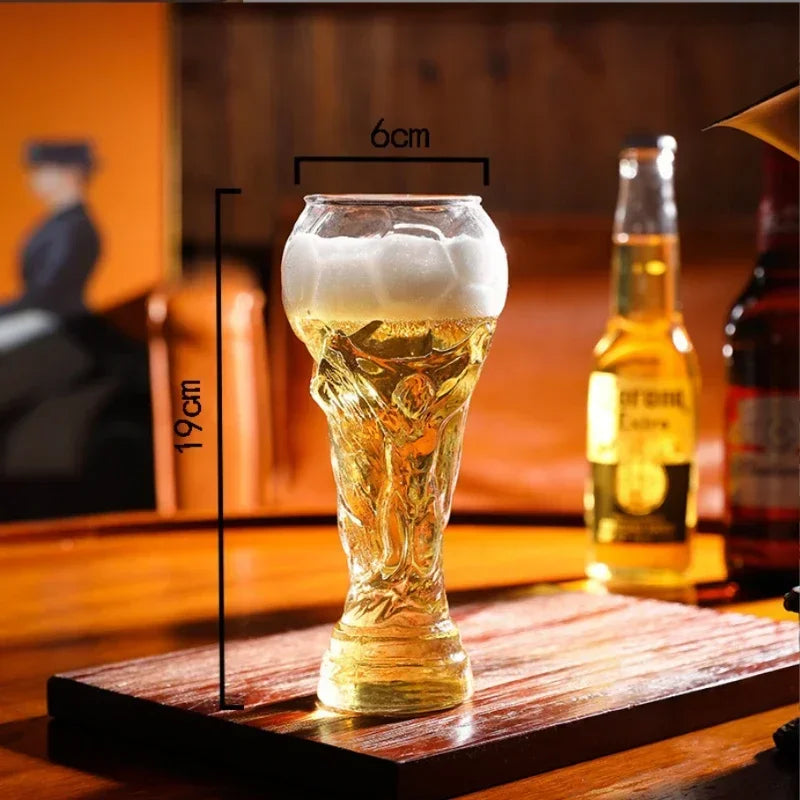 Verre Ballon de Football – Mug Original en Verre Borosilicaté – 3 Tailles