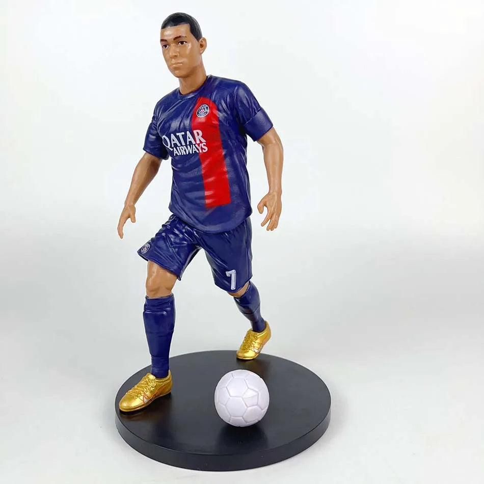 Figurine Football – Mbappé, Ronaldo, Messi – Cadeau Fan Real Madrid & Barcelone