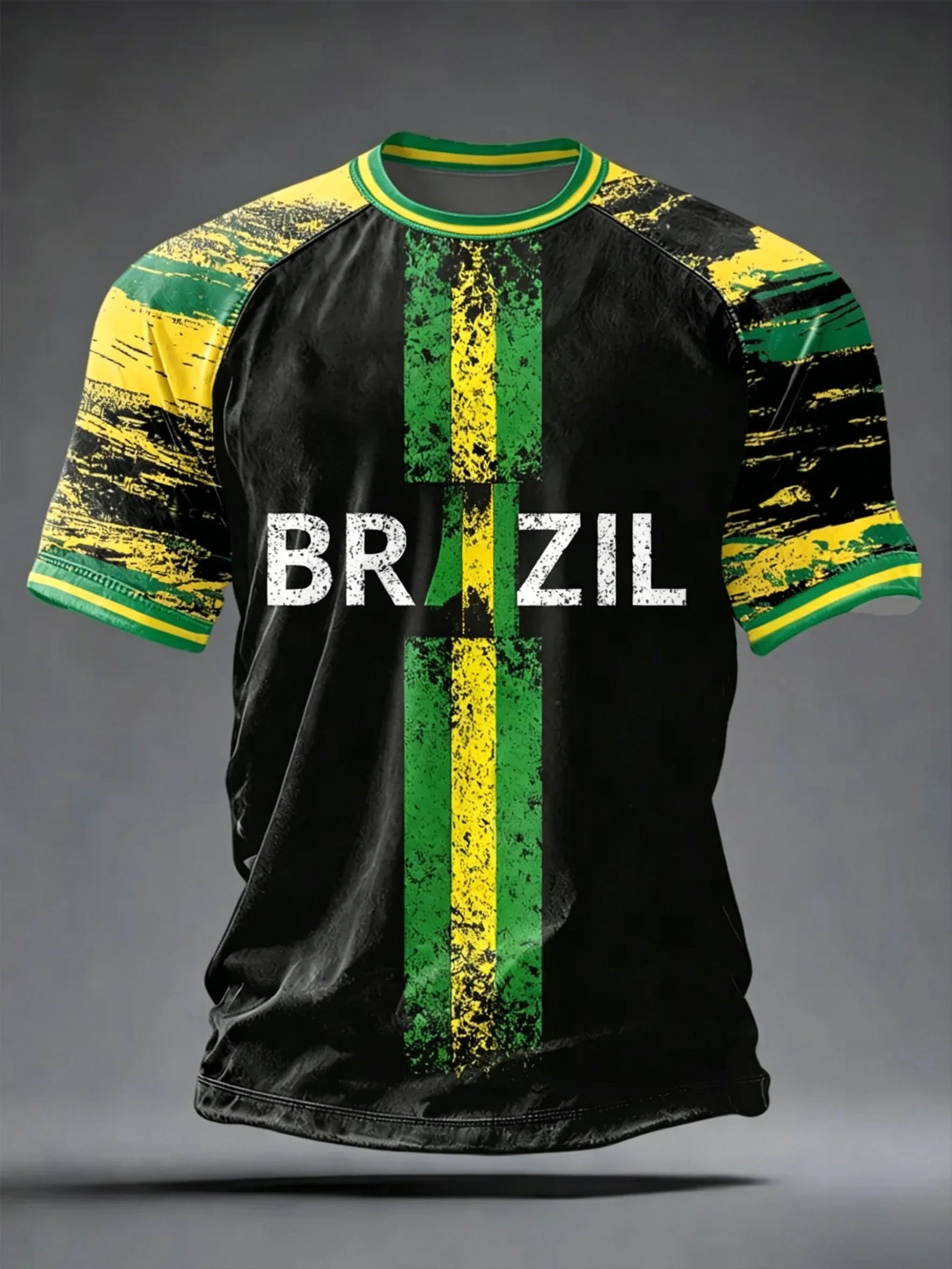 2026 Summer New Brazil Football Jerseys For Men Classic God Brazil Short Sleeve Tees Casual O-neck Sports Tshirts Man Clothing