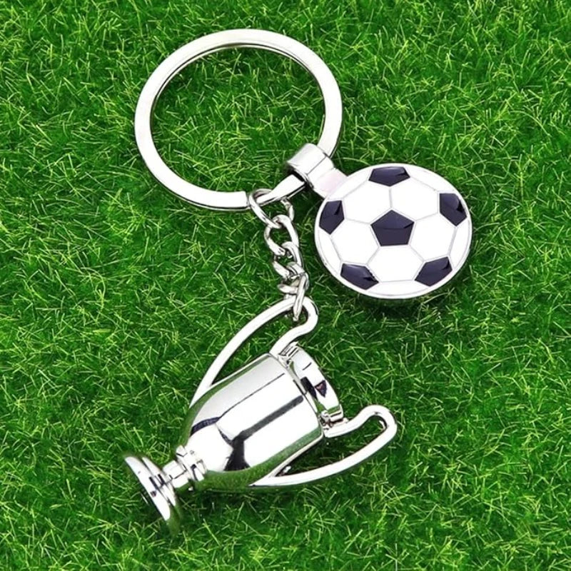 Porte-clés Souvenir Football – Trophée Coupe d'Europe – Cadeau Fan