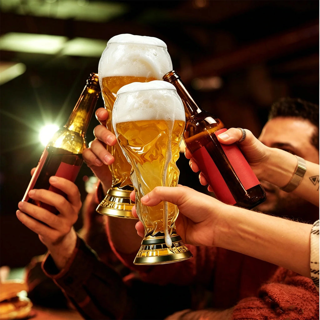 Verre à Bière Coupe de Champion Football – Cadeau Fan 16oz (450ml)