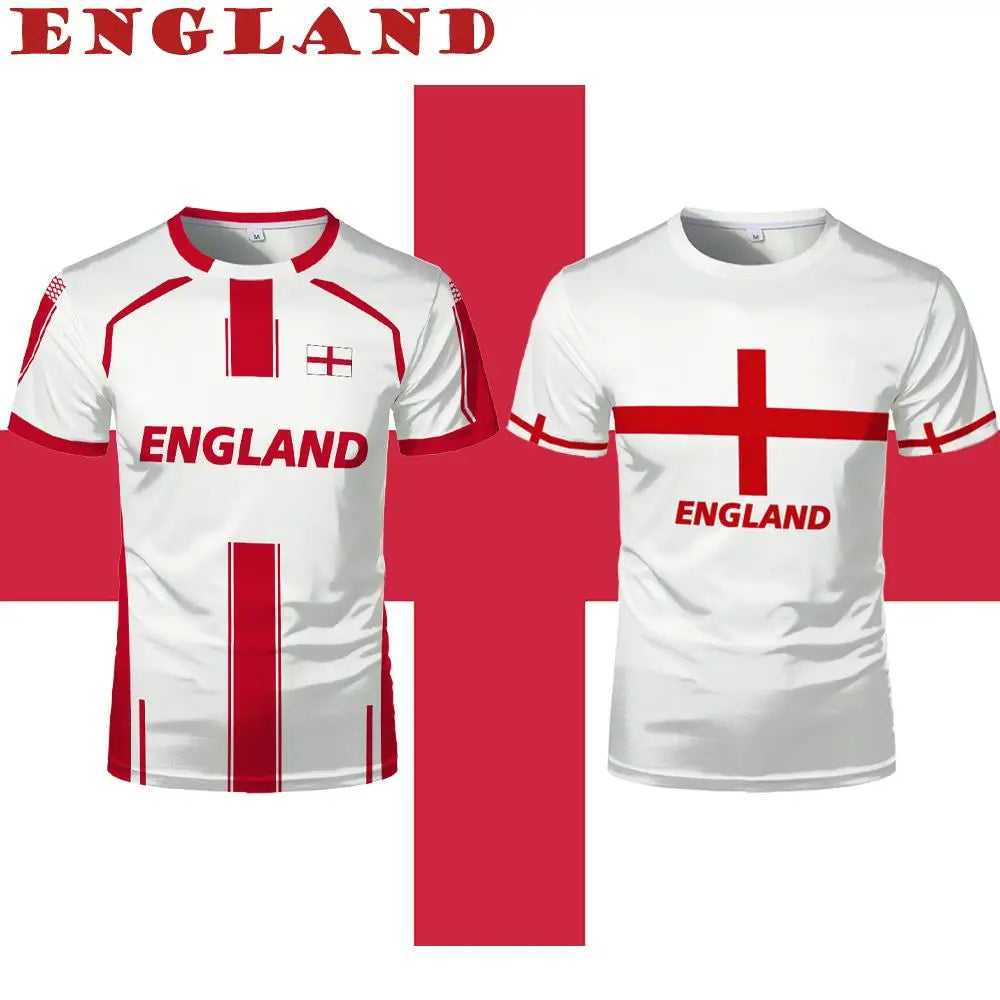 2026 New England Flag Print T-shirt Summer Outdoor Sports Breathable Quick-Drying Jersey Men Women Football Training Jerseys
