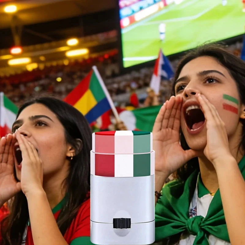 Country Flag Face Paint Stick Stripe Football Fan Brush Stick Face & Body Paint Football Game Cheering Cheerleading Decoration