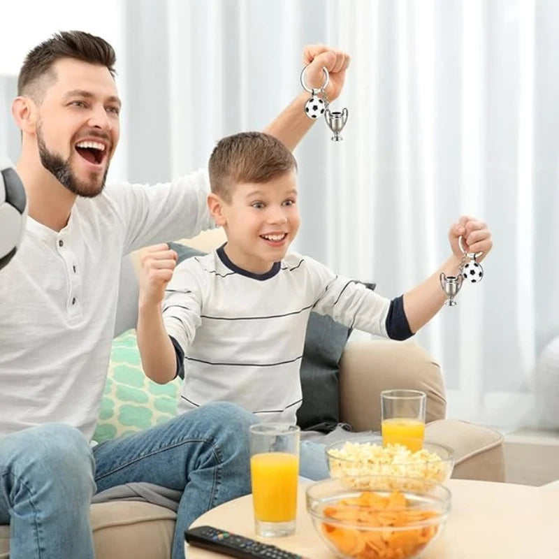 Porte-clés Souvenir Football – Trophée Coupe d'Europe – Cadeau Fan
