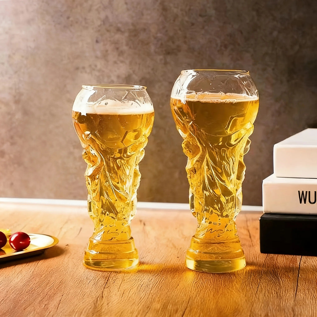 Verre à Bière Trophée Football 450ml – Cadeau Fan Coupe du Monde 2026