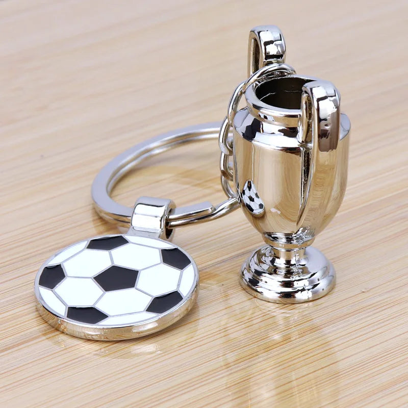Porte-clés Souvenir Football – Trophée Coupe d'Europe – Cadeau Fan