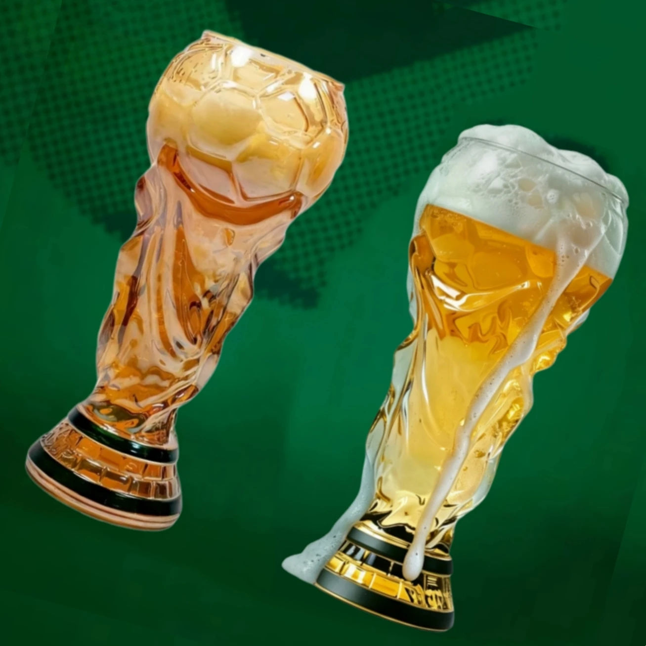 Verre à Bière Coupe de Champion Football – Cadeau Fan 16oz (450ml)