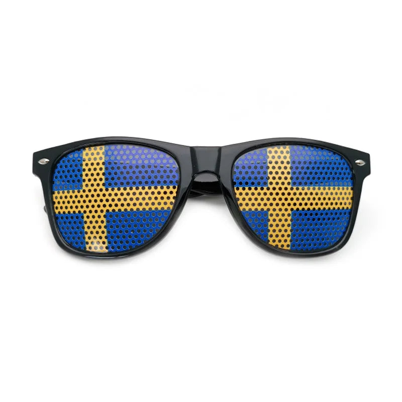 Lunettes de Soleil Drapeaux – 42 Pays – Accessoire Supporter Football