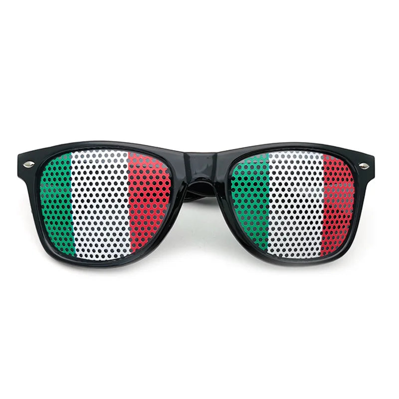 Lunettes de Soleil Drapeaux – 42 Pays – Accessoire Supporter Football