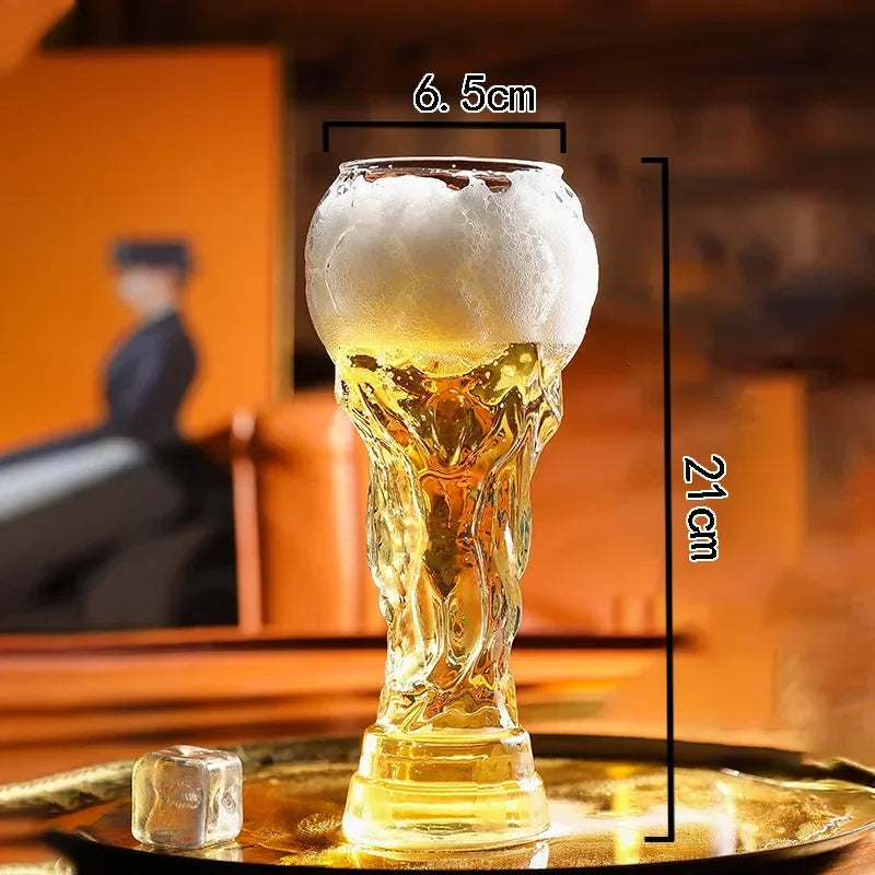 Verre Ballon de Football – Mug Original en Verre Borosilicaté – 3 Tailles