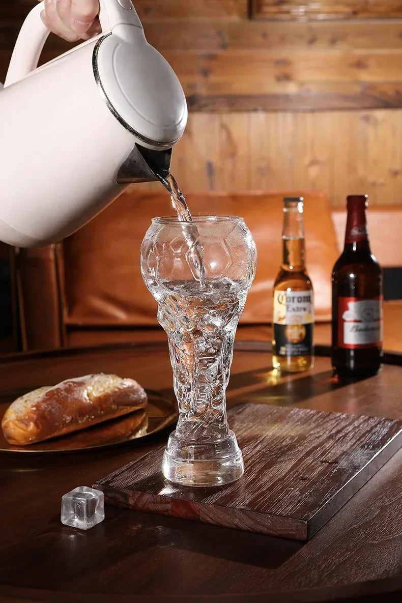Verre Ballon de Football – Mug Original en Verre Borosilicaté – 3 Tailles