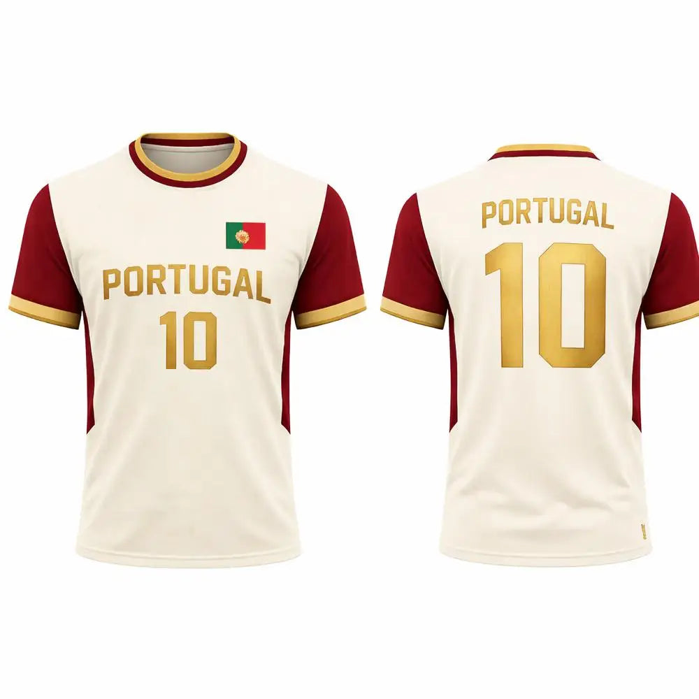 2026 New Portugal Flag Print Jersey Men's Breathable Quick-Drying Sportswear Summer Unisex Training Apparel Adult Fan T-Shirt