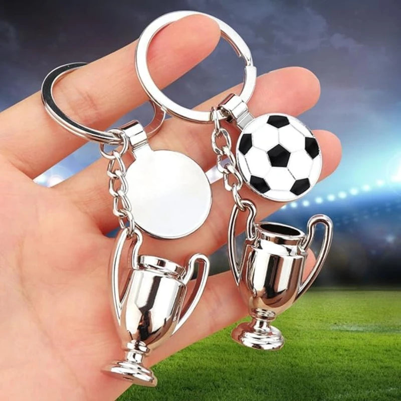 Porte-clés Souvenir Football – Trophée Coupe d'Europe – Cadeau Fan