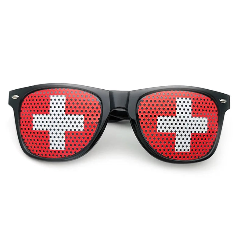 Lunettes de Soleil Drapeaux – 42 Pays – Accessoire Supporter Football